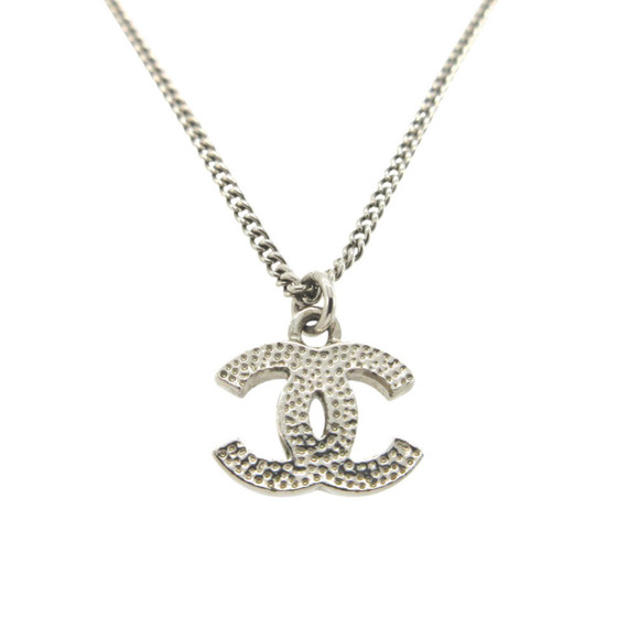 CHANEL Silver Logo Necklace - Picture 4 of 5
